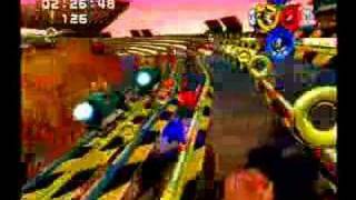 Sonic Heroes  Rail Canyon  Playthrough [upl. by Yreneh]