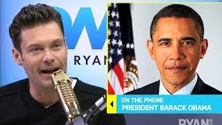 President Barack Obama On Zach Galifianakis I Interview I On Air with Ryan Seacrest [upl. by Ammann]