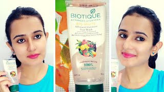 BIOTIQUE ADVANCED FAIRNESS FACE WASH  Normal to Dry Skin  Honest Review amp Demo  SWATI BHAMBRA [upl. by Mohkos]