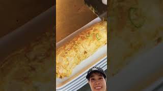 Quick method to make rolled omelettes omelet streetfood foodpeopleworld [upl. by Eiryt]