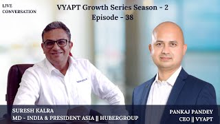 VYAPT Growth Series Season 2 EP38 with MD India amp President Asia of Hubergroup Mr Suresh Kalra [upl. by Airogerg]