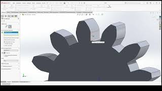 Konstruktion eines Zahnrads mit Evolventenflanke mit Solidworks Teil 2 [upl. by Paquito]