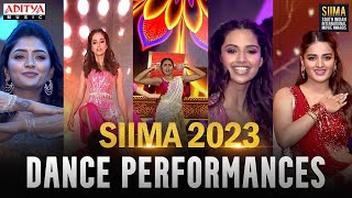 Dance Performances by Nidhhi Agerwal Shivani Meenakshi Chaudhary and Eesha Rebba at Siima 2023 [upl. by Yrolam]