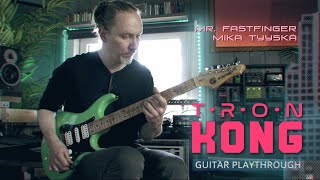 Tron Kong  Guitar playthrough  Mika Tyyskä Mr Fastfinger [upl. by Enttirb276]