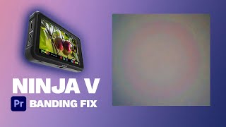 Ninja V Atomos 10bit Footage Banding in Premiere Pro FIX Atomos  ProRes [upl. by Justina]