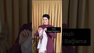 Hızlı Eşarp Nasıl Bağlanır şalbağlama tesettür Amazing hijabtutorial [upl. by Staw]