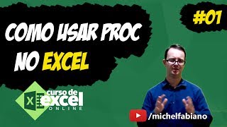 Função PROC  Como PROCURAR dados com função PROC no EXCEL  Aula 04  Excel  Como usar PROC [upl. by Lilybelle]