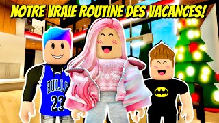 NOTRE VRAIE ROUTINE DE FAMILLE PENDANT LES VACANCES DE NOËL DANS BROOKHAVEN RP ROBLOX [upl. by Kan]