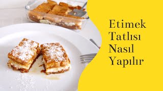 En Pratik Tatlı Tarifi  Etimekli Ekmek Tatlısı [upl. by Acsot]