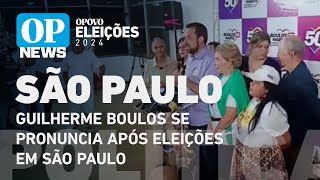 Guilherme Boulos se pronuncia após eleições em São Paulo  O POVO NEWS [upl. by Enelad]