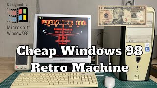 Cheap Windows 98 Retro Gaming Machine [upl. by Secunda997]