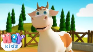 La Vache  Chanson bébé  Comptines pour maternelle  HeyKids [upl. by Notnirb166]