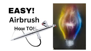 Easy airbrush tutorial for beginners and anyone Create LIGHT [upl. by Mariska]