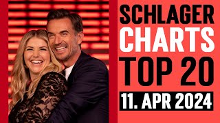 Schlager Charts Top 20  11 April 2024 [upl. by Eladnek]