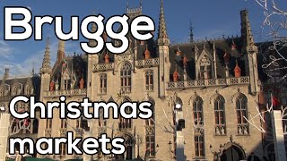 Kerstmarkten in Brugge België [upl. by Nodroj]