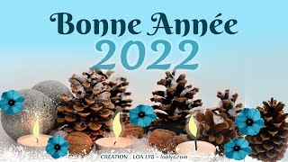 247  Jolie carte virtuelle de vœux 2022  Bonne Année en image et musique [upl. by Singh]