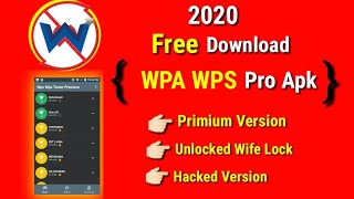 WPA WPS Tester Apk Premium Mod  New 2020 updated version [upl. by Rothberg]