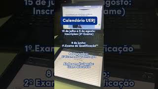 Calendário da UERJ Universidade Estadual do Rio de Janeiro ✍️🚀📚 [upl. by Butte]