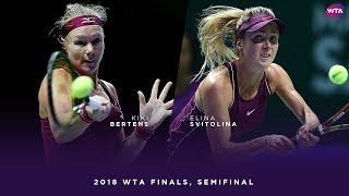 Kiki Bertens vs Elina Svitolina  2018 WTA Finals Singapore Semifinal  WTA Highlights [upl. by Ilrebmik286]