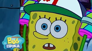 ¡Bob Esponja Irrumpe en Casa de Patricio  Más Momentos Icónicos  Bob Esponja en Español [upl. by Vish]