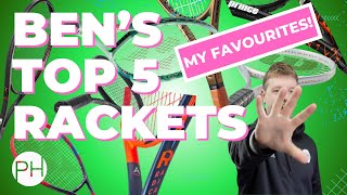 REVIEW TOP 5 TENNIS RACKETS 2024  COACH PICKED  BEN EDITION  Tennis Coach [upl. by Aluin]