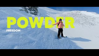 Raw moments in the swiss alps Laax snowboarding on powder snow [upl. by Jacoby]