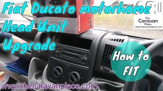 Fiat Ducato double din pioneer head unit upgrade in motorhome [upl. by Betz]