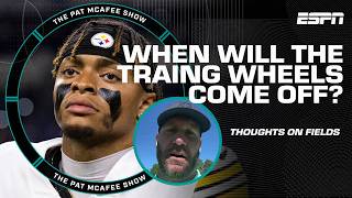 Time for the TRAINING WHEELS to come off  Roethlisberger on Justin Fields  The Pat McAfee Show [upl. by Anahsahs]