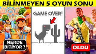 OYUN SONLARI  Kimsenin Görmediği 5 Oyun Sonu NASIL YANİ  😱 [upl. by Nnylsaj]