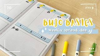 🍋 BuJo Weekly Spread Idee  Lemon Theme  Zitronen zeichnen  Bullet Journal Anfänger Idee [upl. by Itisahc]