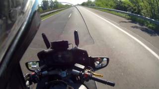 Honda ST1300 Pan Eurepean Cruise Control demo [upl. by Eciralc]