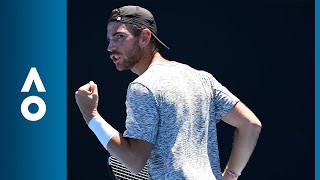 Jiri Vesely v Adrian Mannarino match highlights 2R  Australian Open 2018 [upl. by Aicire284]