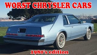 Worst cars of the 80s from Chrysler [upl. by Sheehan]