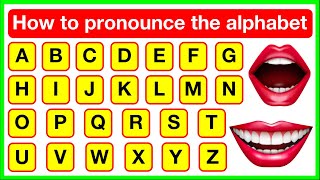 Alphabet pronunciation 👄🇬🇧  How to pronounce the alphabet letters correctly  British English [upl. by Jerol]