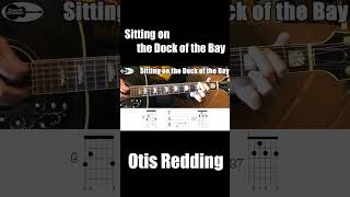 Sitting on the Dock of the Bay Otis Redding Guitar Chords Shorts [upl. by Darill]