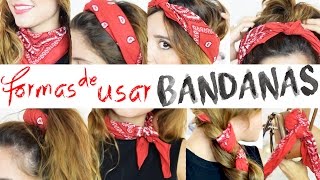 FORMAS DE USAR BANDANAS  JustCoco [upl. by Meaghan]