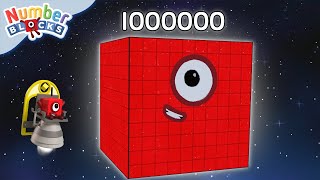 Numberblocks are counting from 1 to 1000000  Learn to count BIG Numbers  Maths Cartoons for Kids [upl. by Ermanno]