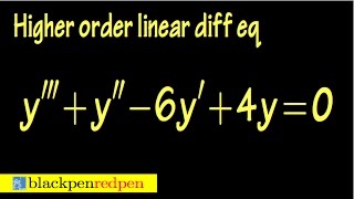 Higher order homogeneous linear differential equation using auxiliary equation sect 4237 [upl. by Chi]