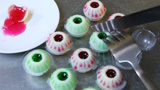 Devil Eyeball Jelly Chocolate Recipe Easy Cooking [upl. by Nilla]