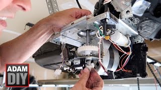 How to change the gear and sprocket in a garage door opener  LiftMaster Chamberlain [upl. by Piper]