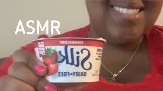 ASMR YOGURT  EATING SOUNDS  VIRGOQUEENASMR95 [upl. by Rastus]