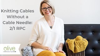 How to Knit the 2 1 RPC Cable without a Cable Needle [upl. by Gertrudis]