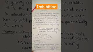 What is imbibition biology physiology botany shortsfeed shorts viral trending [upl. by Laen347]