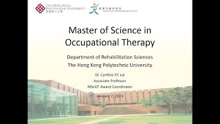 PolyU RS Info Seminar of Master of Science in Occupational Therapy 12 Oct 2024 [upl. by Noiram]