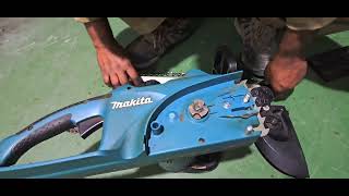 Makita UC4020a Chainsaw Chain replacement [upl. by Zzahc228]