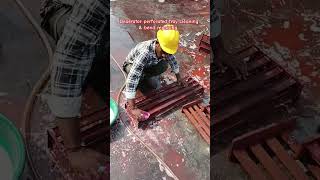 Deaerator perforated tray cleaning amp bend repairing powerplant [upl. by Glimp]