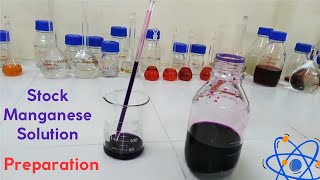 Preparation of stock Manganese solution measurement of Manganese in water Persulfate Method [upl. by Lipski]