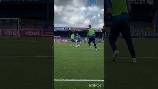 this is Coleraine fc training today at Showgrounds [upl. by Nohtanhoj]