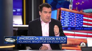 JPMorgans Marko Kolanovic on recession watch braces for 20 plunge in stocks [upl. by Walsh]