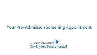 Your PreAdmission Screening Appointment [upl. by Aivatal]